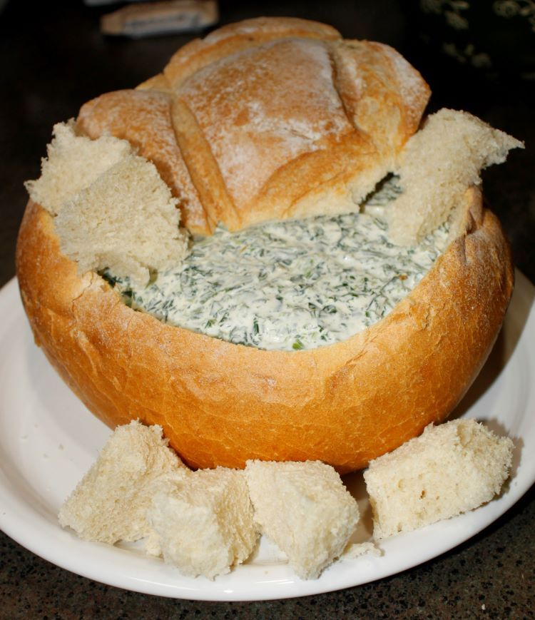This spinach dip disappears fast!